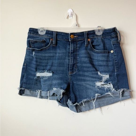 Universal Thread Blue Distressed Jean Shorts size 12 - Picture 1 of 5